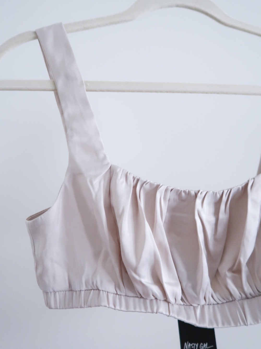 Satin Ruched bra top - Picture 2 of 4